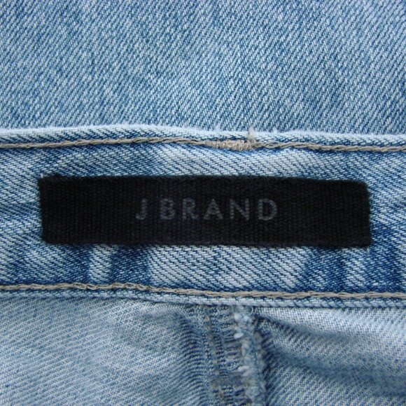 J Brand Joan High Rise Wide Leg Jeans Blissed Out Boho Raw Frayed Hem Tall 26 - Picture 4 of 15